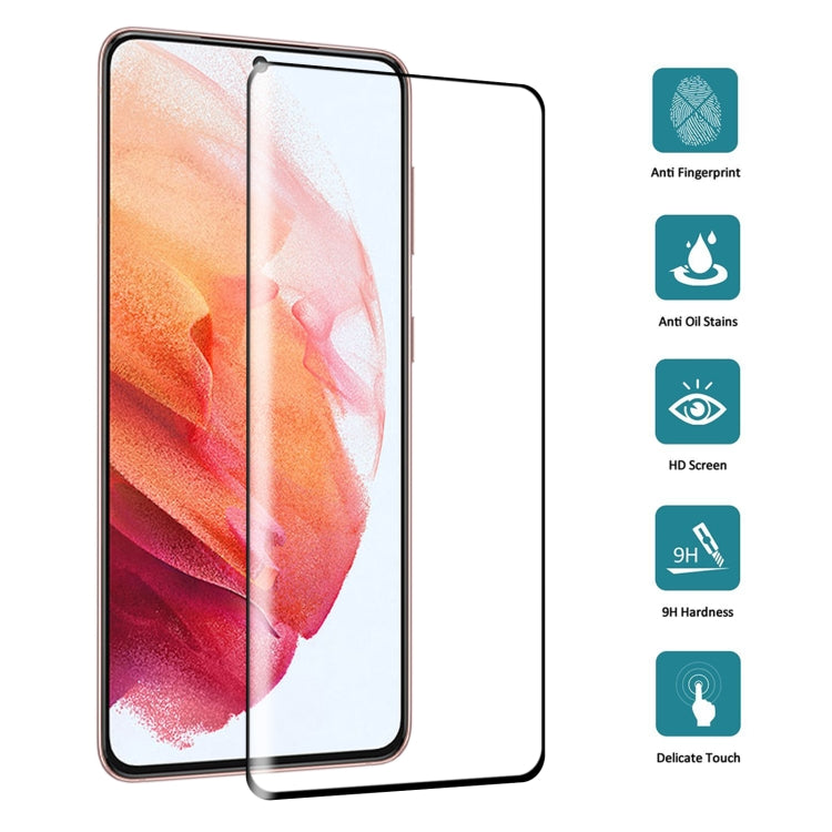 For Samsung Galaxy S21 5G Full Glue 9H HD 3D Curved Edge Tempered Glass Film(Black) - Galaxy Tempered Glass by buy2fix | Online Shopping UK | buy2fix