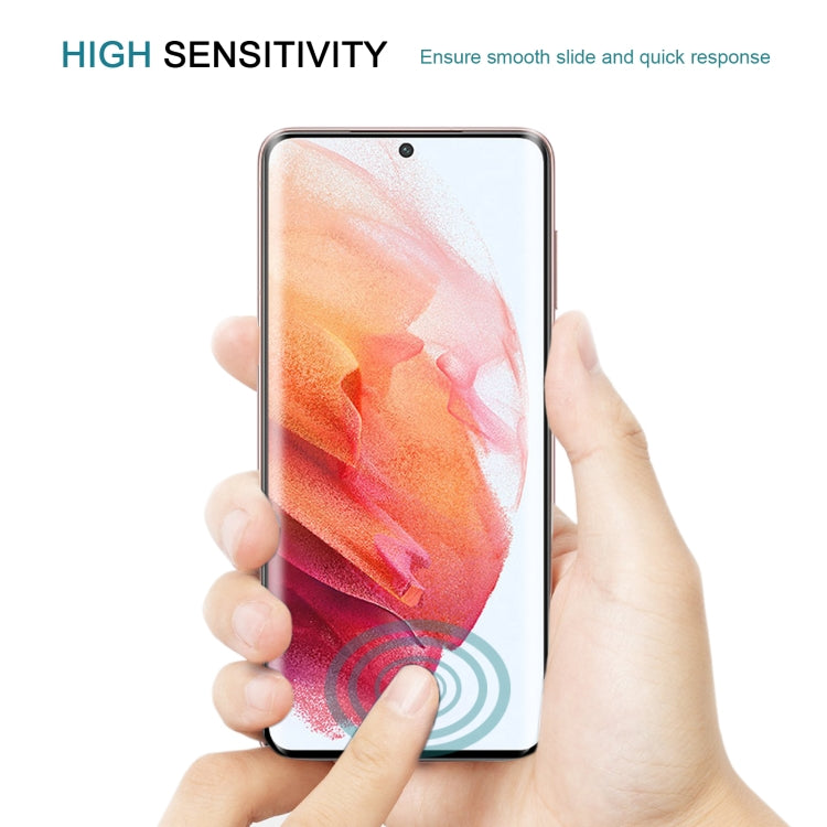 For Samsung Galaxy S21 5G Full Glue 9H HD 3D Curved Edge Tempered Glass Film(Black) - Galaxy Tempered Glass by buy2fix | Online Shopping UK | buy2fix