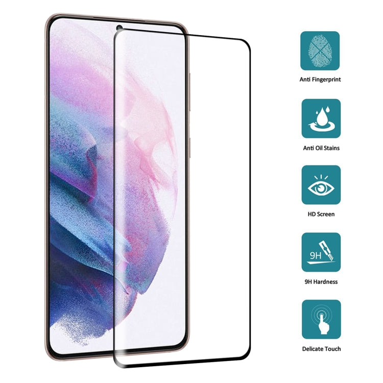For Samsung Galaxy S21+ 5G 25pcs Full Glue 9H HD 3D Curved Edge Tempered Glass Film(Black) - Galaxy Tempered Glass by buy2fix | Online Shopping UK | buy2fix