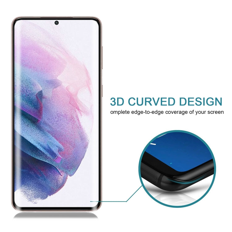 For Samsung Galaxy S21+ 5G 25pcs Full Glue 9H HD 3D Curved Edge Tempered Glass Film(Black) - Galaxy Tempered Glass by buy2fix | Online Shopping UK | buy2fix