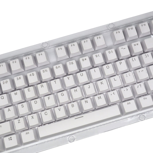 HXSJ P9 104 Keys PBT Color Mechanical Keyboard Keycaps(White) by HXSJ