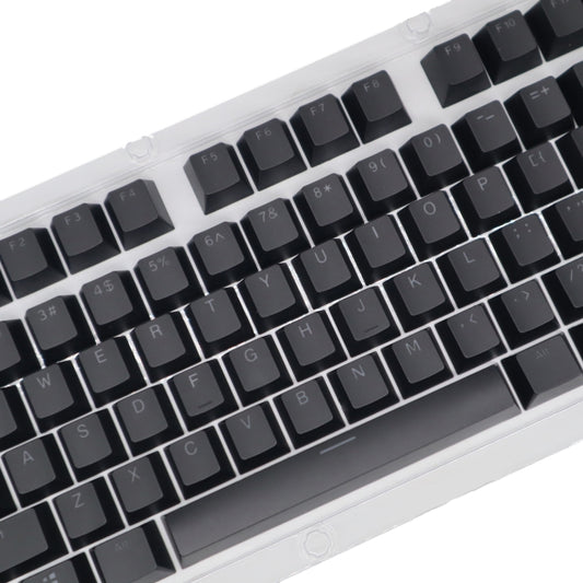 HXSJ P9 104 Keys PBT Color Mechanical Keyboard Keycaps(Black) by HXSJ