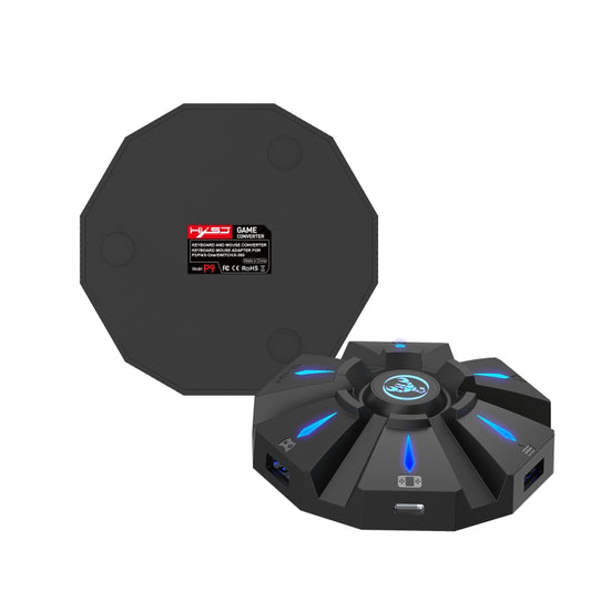 HXSJ P9 Portable Keyboard Mouse Converter for PS4 / Xbox One / PS3 / Xbox 360 / N-Switch(Black) by HXSJ