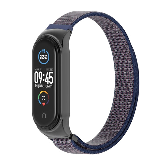 For Xiaomi Mi Band 6 / 5 / 4 / 3 Mijobs CS Breathable Nylon Watch Band(Midnight Blue) by MIJOBS
