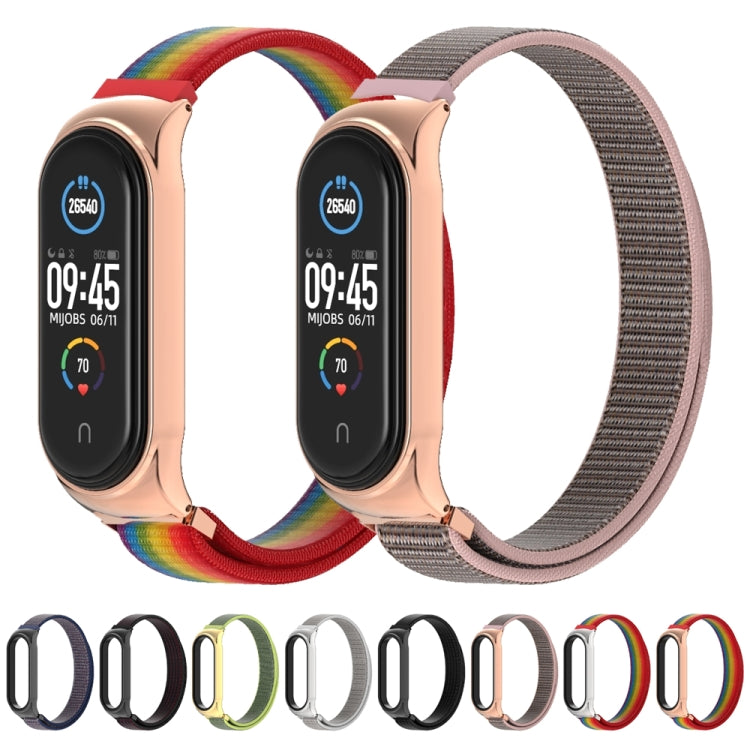 For Xiaomi Mi Band 6 / 5 / 4 / 3 Mijobs CS Breathable Nylon Watch Band(Black) by MIJOBS