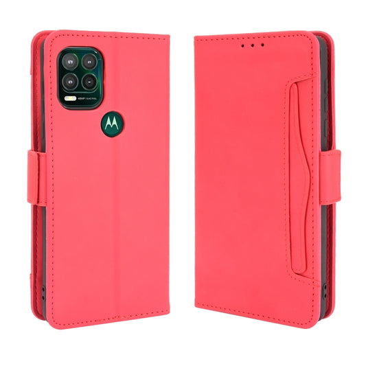 For Motorola Moto G Stylus 5G 2021 Skin Feel Calf Pattern Horizontal Flip Leather Case with Holder & Card Slots & Photo Frame(Red) by buy2fix