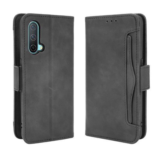 For OnePlus Nord CE 5G Skin Feel Calf Pattern Horizontal Flip Leather Case with Holder & Card Slots & Photo Frame(Black) by buy2fix