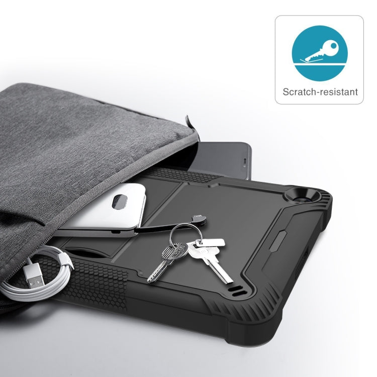 For Huawei MatePad T 10s / 10 Silicone + PC Shockproof Protective Case with Holder(Black) - Huawei by buy2fix | Online Shopping UK | buy2fix