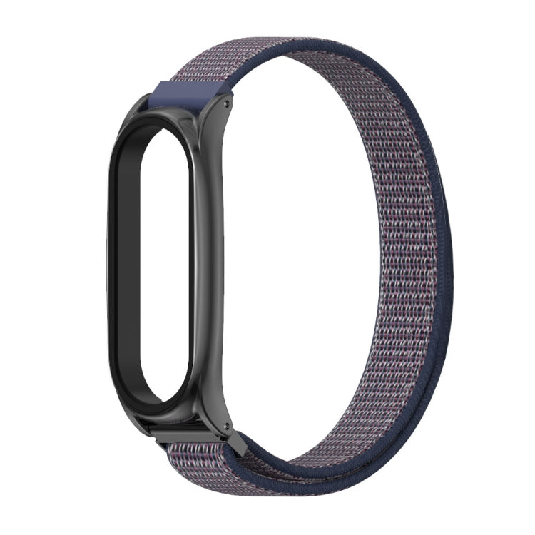 For Xiaomi Mi Band 6 / 5 / 4 / 3 Mijobs Nylon Loop Plus Watch Band Watch Band(Midnight Blue Black) - Watch Bands by MIJOBS | Online Shopping UK | buy2fix