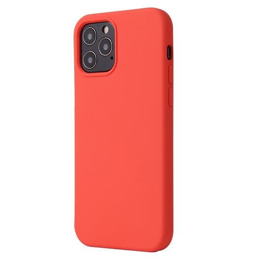 For iPhone 13 mini Solid Color Liquid Silicone Shockproof Protective Case (Coral Red) by buy2fix