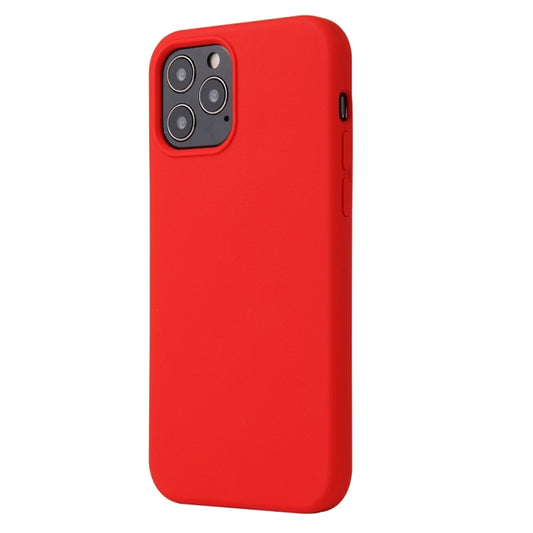 For iPhone 13 mini Solid Color Liquid Silicone Shockproof Protective Case (Red) by buy2fix