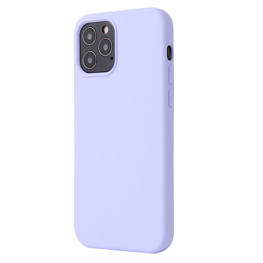 For iPhone 13 Pro Solid Color Liquid Silicone Shockproof Protective Case (Light Purple) by buy2fix