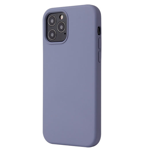For iPhone 13 Pro Solid Color Liquid Silicone Shockproof Protective Case (Lavender Grey) by buy2fix