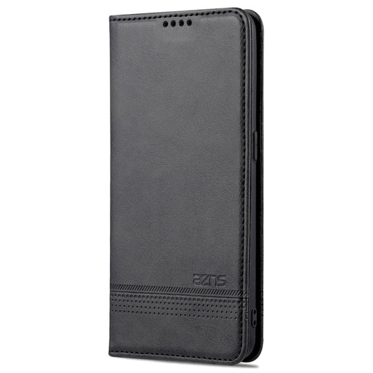 For OnePlus Nord CE 5G AZNS Magnetic Calf Texture Horizontal Flip Leather Case with Card Slots & Holder & Wallet(Black) by AZNS