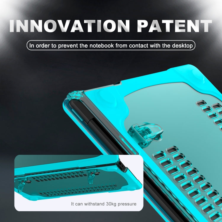 For Microsoft Surface Laptop 2 / 3 / 4 / 5 13.5 inch 1769 / 1867 / 1958 / 1950 Cloth TPU + PC Two-color Anti-fall Laptop Protective Case(Sky Blue) by buy2fix