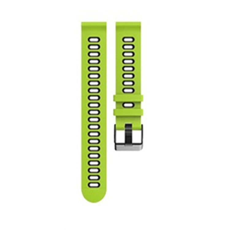 22mm For Xiaomi Haylou RT RS3 LS04 / LS05S Universal Two-color Silicone Watch Band(Green Black) - Watch Bands by MIJOBS | Online Shopping UK | buy2fix