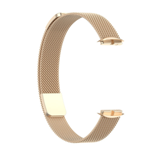 For Fitbit Luxe Special Edition Milanese Metal Magnetic Watch Band(Champagne Gold) by buy2fix