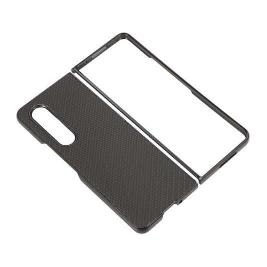For Samsung Galaxy Z Fold3 5G Carbon Fiber Texture Shockproof Protective Case(Black) by buy2fix