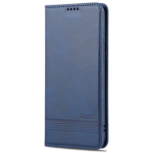 For Huawei P50 Pro AZNS Magnetic Calf Texture Horizontal Flip Leather Case with Card Slots & Holder & Wallet(Dark Blue) by AZNS