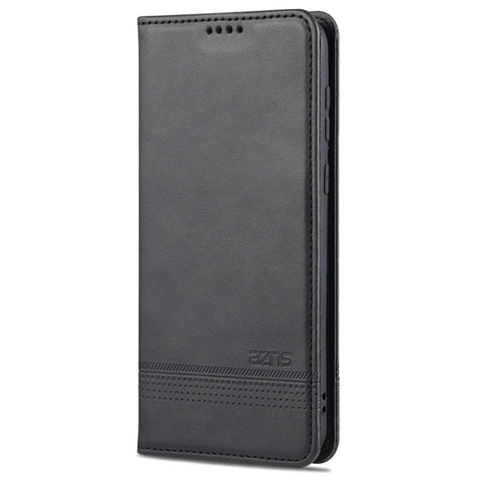 For Huawei P50 Pro AZNS Magnetic Calf Texture Horizontal Flip Leather Case with Card Slots & Holder & Wallet(Black) by AZNS