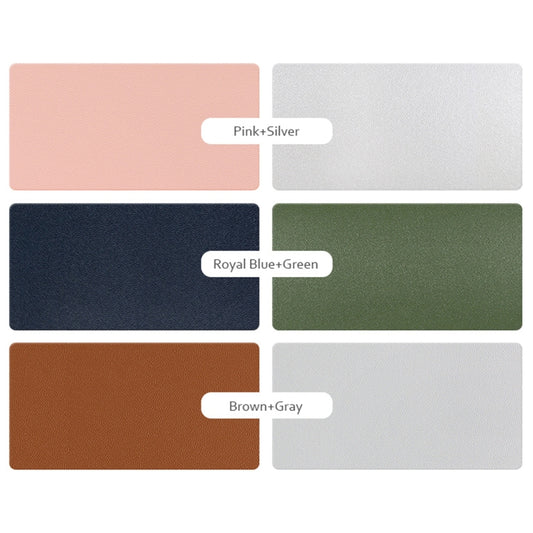 ZD02 Double-sided PU Mouse Pad Table Mat, Size: 100 x 44cm(Royal Blue+Army Green) by buy2fix