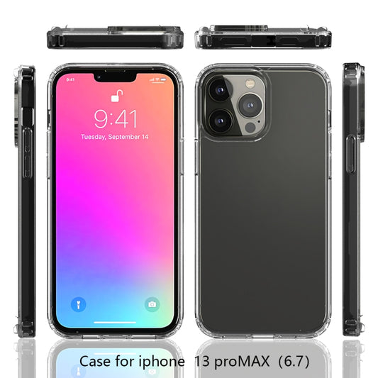 For iPhone 13 Pro Max Shockproof Scratchproof TPU + Acrylic Protective Case (Transparent) by buy2fix