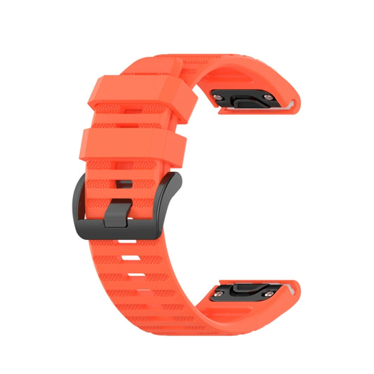 For Garmin Fenix 6 22mm Smart Watch Quick Release Silicon Watch Band(Coral Red) by buy2fix