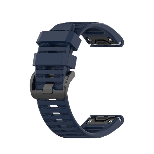 For Garmin Fenix 6 22mm Smart Watch Quick Release Silicon Watch Band(Midnight Blue) by buy2fix