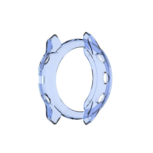 For Garmin Fenix 6X / 6X Pro Smart Watch Half Coverage TPU Protective Case(Transparent Blue) by buy2fix