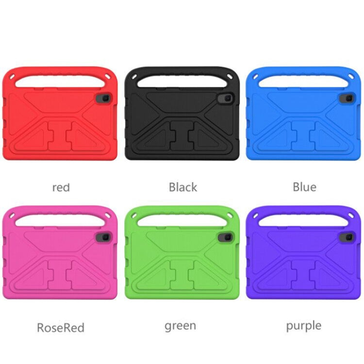 For Huawei MediaPad M5 Lite 8.0 inch Handle Portable EVA Shockproof Anti Falling Protective Case with Triangle Holder(Rose Red) by buy2fix