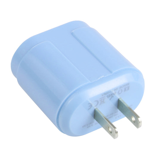 13-3 QC3.0 Single USB Interface Macarons Travel Charger, US Plug(Blue) by buy2fix