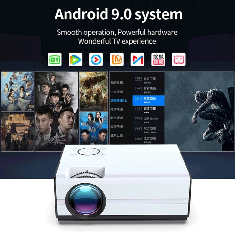 WEJOY Y5 800x480P 80 ANSI Lumens Portable Home Theater LED HD Digital Projector, Android 9.0, 1G+8G, US Plug - LED Projector by WEJOY | Online Shopping UK | buy2fix