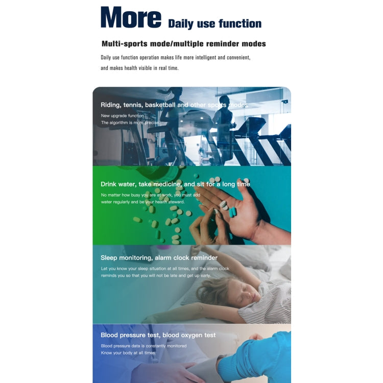 F15 Pro 1.69 inch TFT Screen IP67 Waterproof Smart Watch, Support Body Temperature Monitoring / Sleep Monitoring / Heart Rate Monitoring / Incoming Call Reminder(Blue) by buy2fix