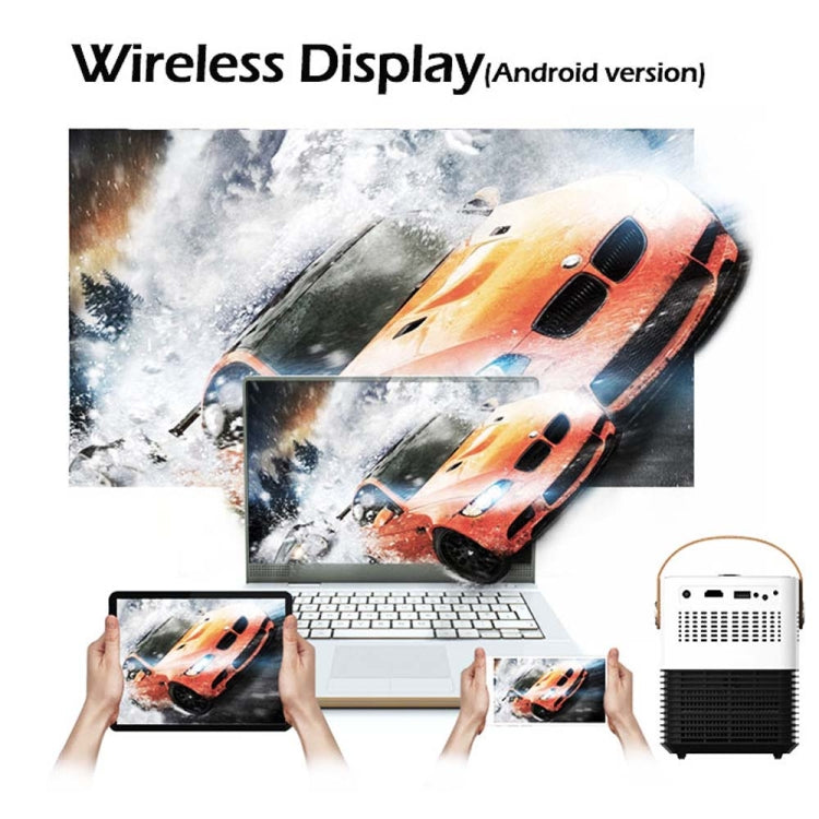 WEJOY L7 854x480P 100 ANSI Lumens Portable Home Theater LED HD Digital Projector with Battery, Android 6.0, 1G+8G, AU Plug - LED Projector by WEJOY | Online Shopping UK | buy2fix