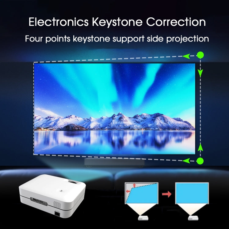 WEJOY L9 1920x1080P 400 ANSI Lumens Portable Home Theater LED HD Digital Projector, Android 6.0, 1G+8G, EU Plug - LED Projector by WEJOY | Online Shopping UK | buy2fix