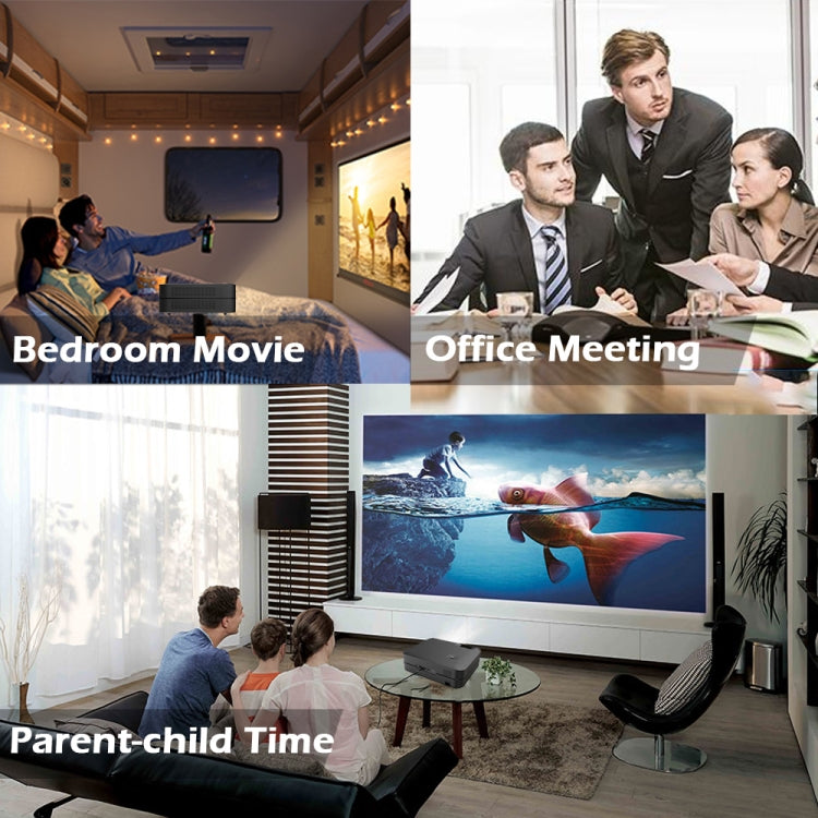 WEJOY L9 1920x1080P 400 ANSI Lumens Portable Home Theater LED HD Digital Projector, Android 6.0, 1G+8G, EU Plug - LED Projector by WEJOY | Online Shopping UK | buy2fix