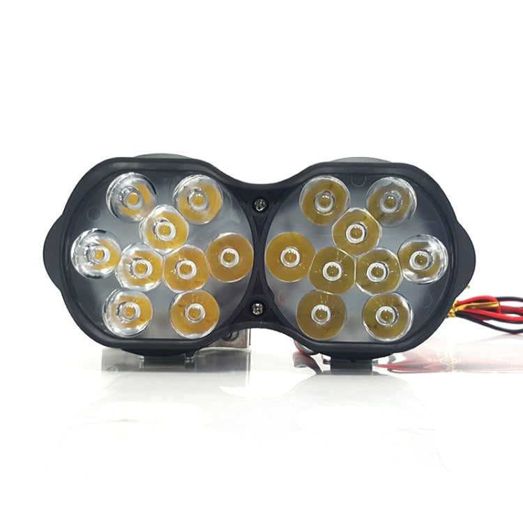 2 PCS L15 8-85V / 15W / 5000K / 1200LM Motorcycle / Car IPX4 Waterproof External LED Glare Spotlight Working Lamp - Headlights by buy2fix | Online Shopping UK | buy2fix
