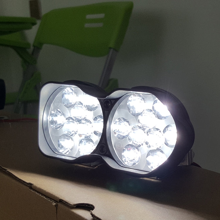 2 PCS L15 8-85V / 15W / 5000K / 1200LM Motorcycle / Car IPX4 Waterproof External LED Glare Spotlight Working Lamp - Headlights by buy2fix | Online Shopping UK | buy2fix