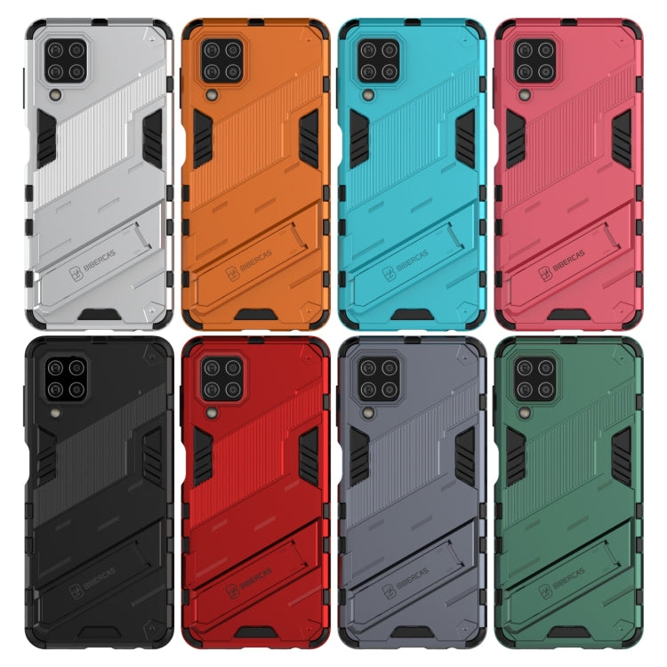 For Samsung Galaxy M32 Punk Armor 2 in 1 PC + TPU Shockproof Case with Invisible Holder(Green) by buy2fix