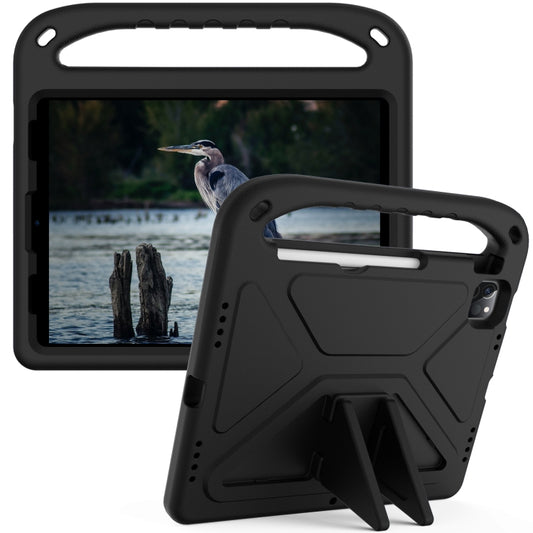 Handle Portable EVA Shockproof Protective Tablet Case with Triangle Holder For iPad Pro 11 2022 / 2021/2020/2018 / iPad Air 2020 / Air 2022 10.9(Black) by buy2fix
