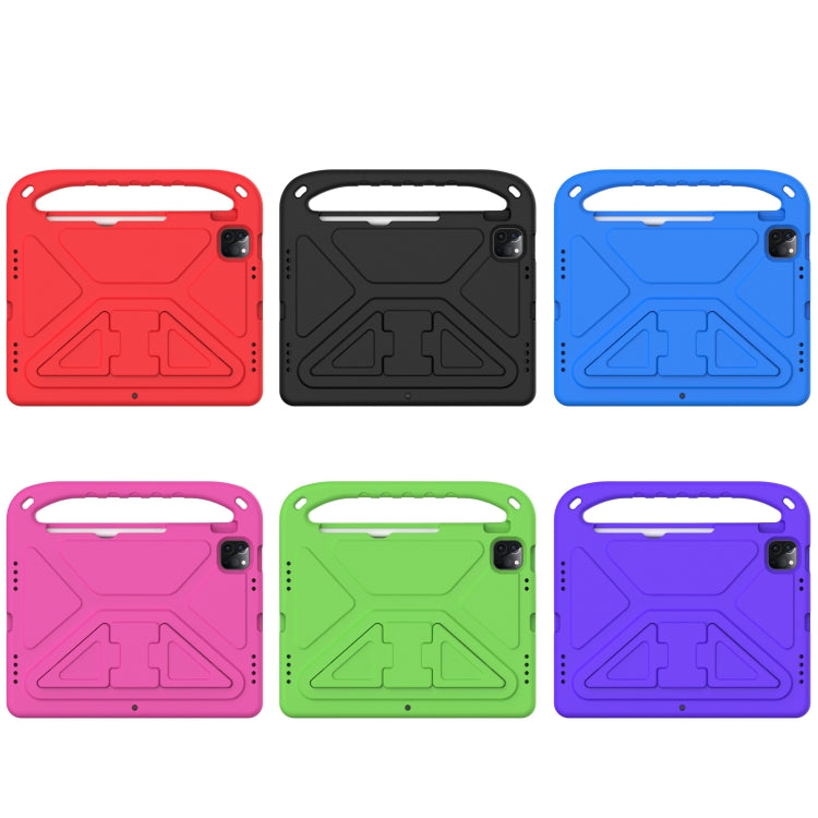Handle Portable EVA Shockproof Protective Tablet Case with Triangle Holder For iPad Pro 11 2022 / 2021/2020/2018 / iPad Air 2020 / Air 2022 10.9(Red) by buy2fix