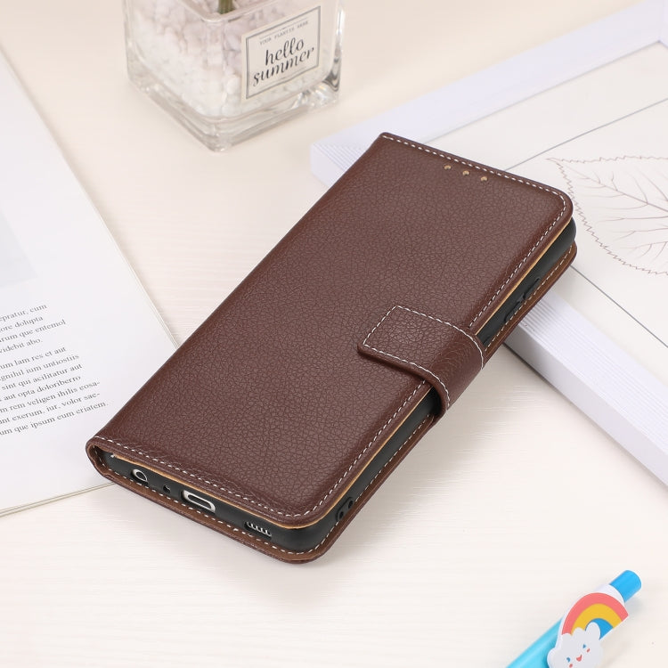 For Motorola Moto G30 / G20 / G10 4G Litchi Texture PU + TPU Horizontal Flip Leather Case with Holder & Card Slots & Wallet(Brown) by buy2fix