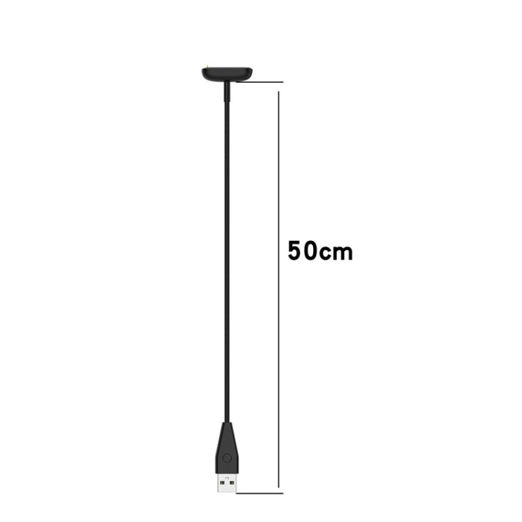 For Fitbit Luxe Smart Watch Magnetic Charger USB Charging Cable with Reset Button, Length:50cm by buy2fix