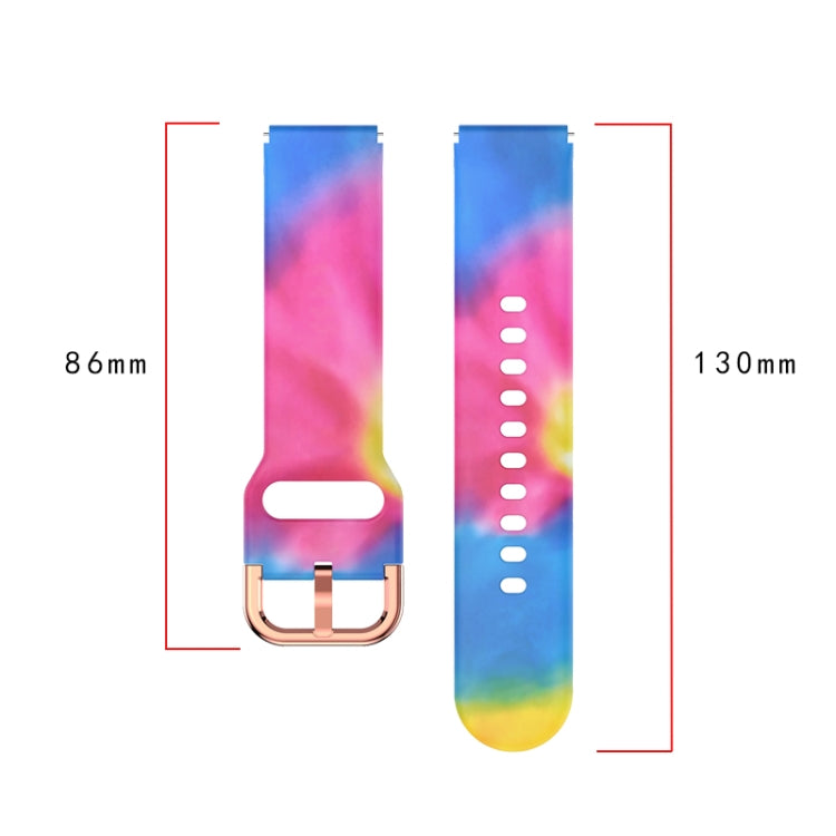 For Xiaomi Haylou LS01 Silicone Printing Watch Band(Bird Flower) - Watch Bands by MIJOBS | Online Shopping UK | buy2fix