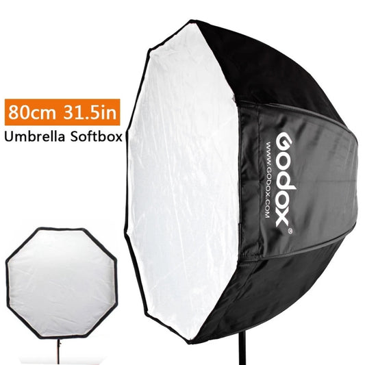 Godox Photo Studio Portable Octagon Speedlite Umbrella Softbox Reflector, Size:80cm by Godox