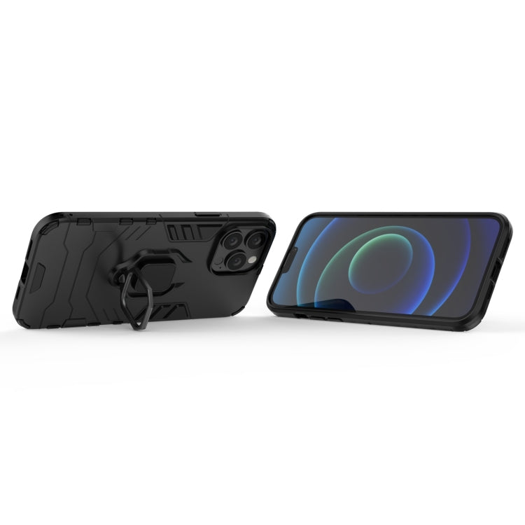 For iPhone 13 Pro Max Shockproof PC + TPU Protective Case with Magnetic Ring Holder (Black) - iPhone 13 Pro Max Cases by buy2fix | Online Shopping UK | buy2fix