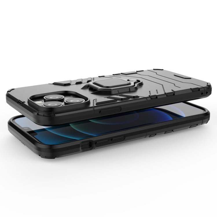 For iPhone 13 Pro Max Shockproof PC + TPU Protective Case with Magnetic Ring Holder (Black) - iPhone 13 Pro Max Cases by buy2fix | Online Shopping UK | buy2fix