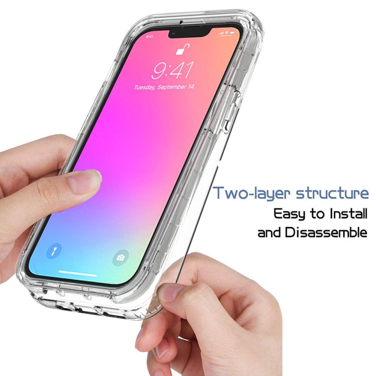 For iPhone 13 Pro Shockproof High Transparency Two-color Gradual Change PC+TPU Candy Colors Protective Case (Transparent) - iPhone 13 Pro Cases by buy2fix | Online Shopping UK | buy2fix
