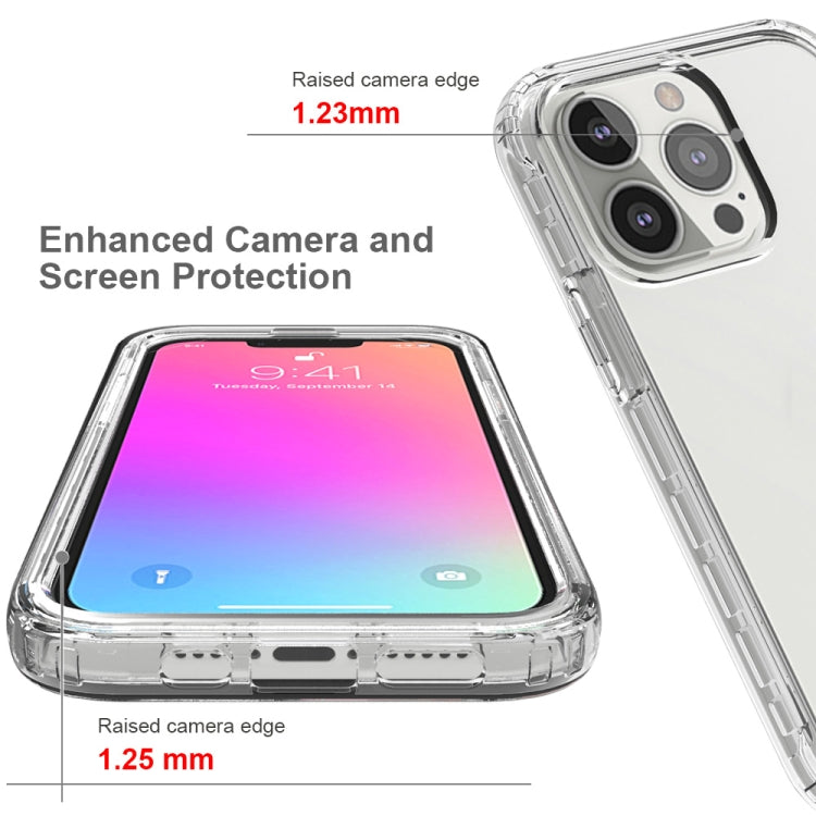 For iPhone 13 Pro Shockproof High Transparency Two-color Gradual Change PC+TPU Candy Colors Protective Case (Transparent) - iPhone 13 Pro Cases by buy2fix | Online Shopping UK | buy2fix
