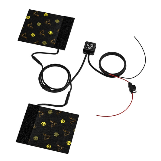 WUPP CS-974B1 Motorcycle Modified Hook and Loop Fastener Intelligent Electric Heating Hand Cover Heated Grip with Three Gear Temperature Control by WUPP